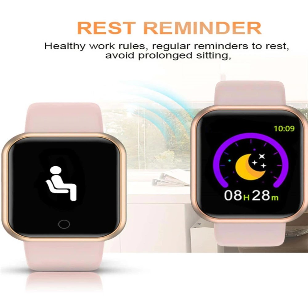 Fashion Smart Watches Sport Men Fitness Woman Smartwatch SMS Social APP Message Reminder Music Playback Alarm Clock Bracelet D13