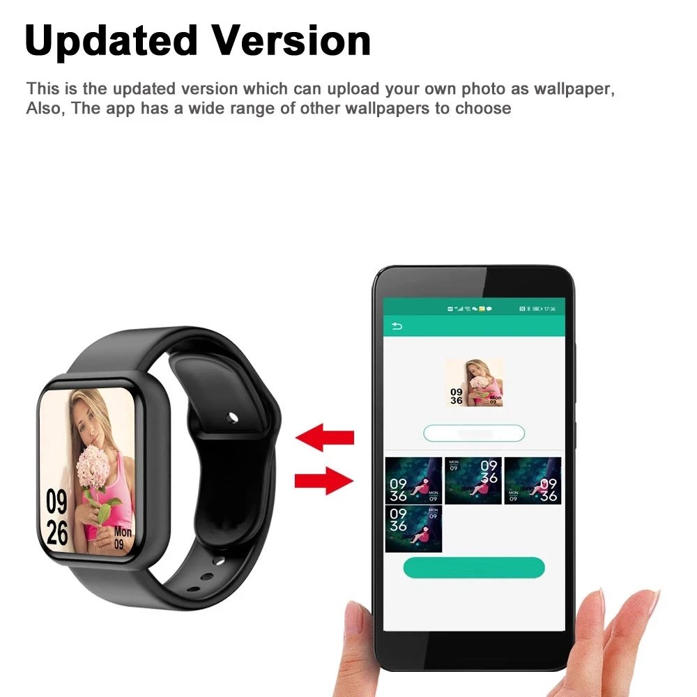 Fashion Smart Watches Sport Men Fitness Woman Smartwatch SMS Social APP Message Reminder Music Playback Alarm Clock Bracelet D13
