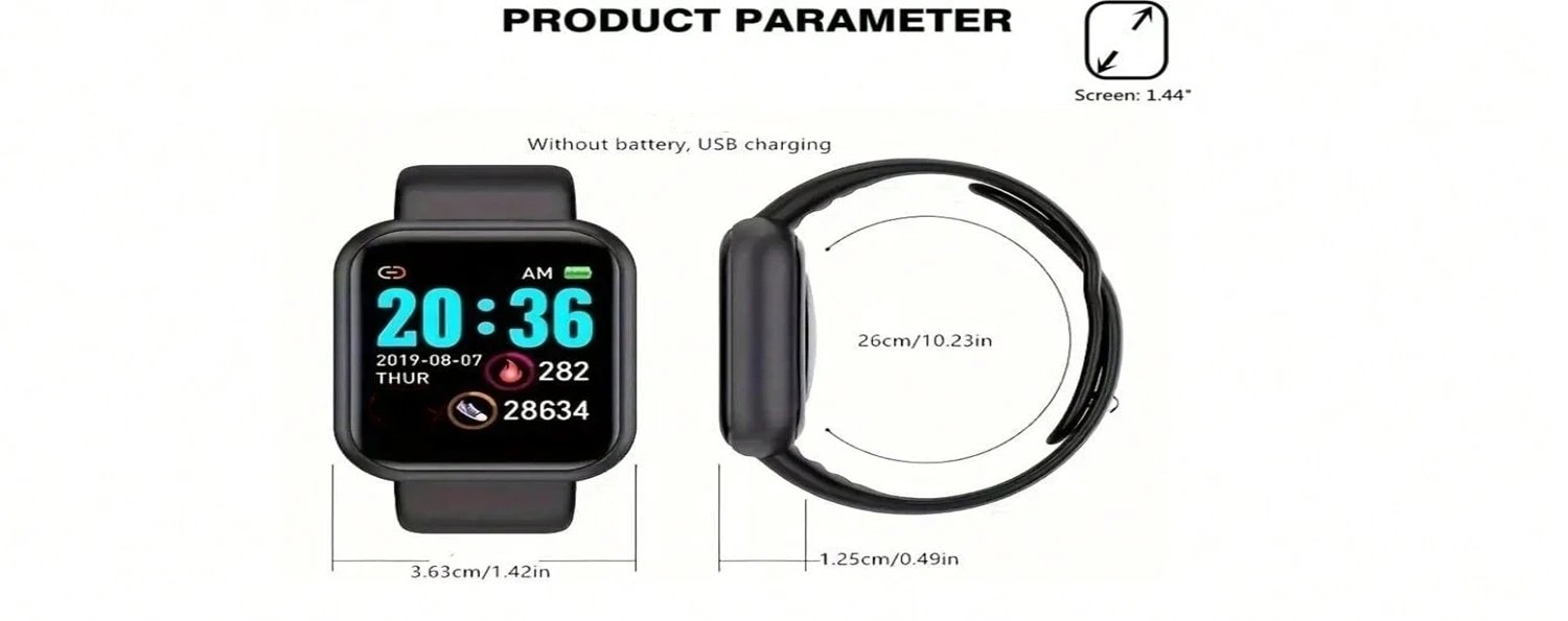 Fashion Smart Watches Sport Men Fitness Woman Smartwatch SMS Social APP Message Reminder Music Playback Alarm Clock Bracelet D13